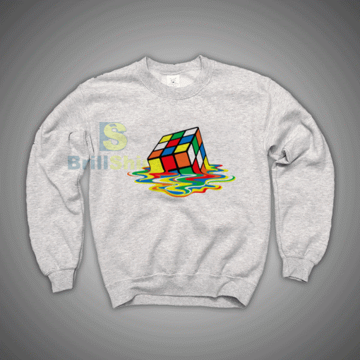 Get It Now Melting Rubik's Cube Sweatshirt - Brillshirt.com