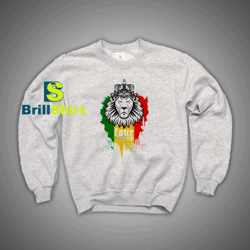 Get It Now Rasta Lion Four Twenty Sweatshirt - Brillshirt.com