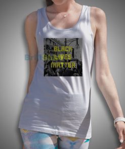 Black Lives Matter Slogan Tank Top