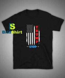 Get it Now Trump 2020 US Flag T-Shirt - Brillshirt.com