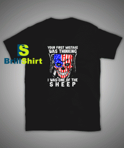 Get it Now United States Flag Skull T-Shirt - Brillshirt.com