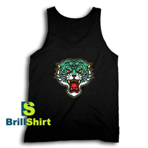 Get It Now Tiger Head Design Tank Top - Brillshirt.com