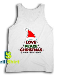 Get It Now Love Peace Christmas Tank Top - Brillshirt.com