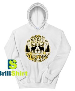 Get It Now Merry Christmas Deer Ornament Hoodie - Brillshirt.com