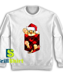 Get It Now Kitty in Pocket Christmas Sweatshirt - Brillshirt.com