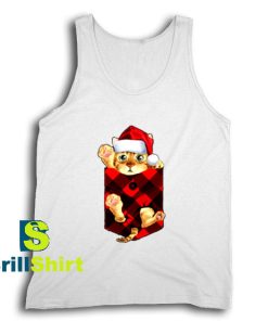 Get It Now Kitty in Pocket Christmas Tank Top - Brillshirt.com