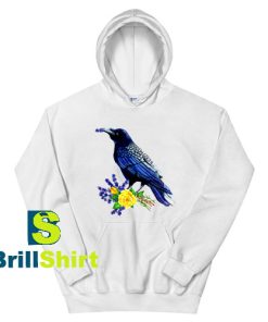 Get It Now Raven and Roses Design Hoodie - Brillshirt.com