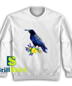 Get It Now Raven and Roses Design Sweatshirt - Brillshirt.com