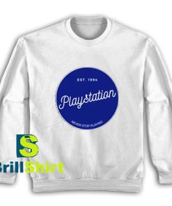 Get It Now Vintage Playstation Design Sweatshirt - Brillshirt.com