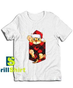 Get it Now Kitty in Pocket Christmas T-Shirt - Brillshirt.com