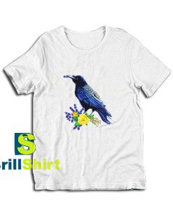 Get it Now Raven and Roses Design T-Shirt - Brillshirt.com