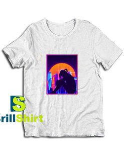 Get it Now Sad Anime Girl Design T-Shirt - Brillshirt.com