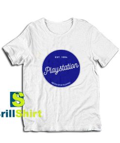 Get it Now Vintage Playstation Design T-Shirt - Brillshirt.com