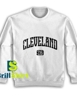 Cleveland-216-White-Sweatshirt