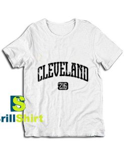 Cleveland-216-White-T-Shirt