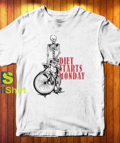 Diet Starts Monday Bicycle T-Shirt