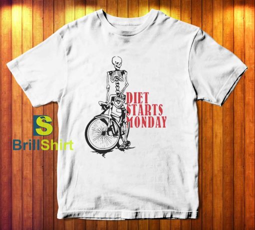 Diet Starts Monday Bicycle T-Shirt