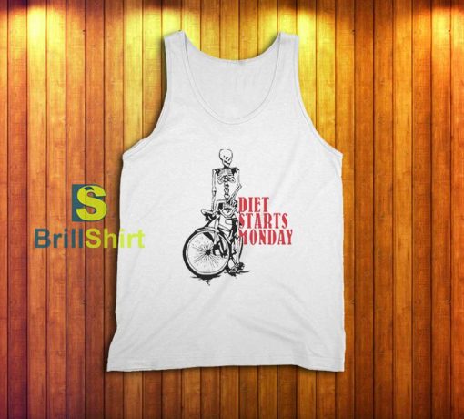 Diet Starts Monday Bicycle Tank Top