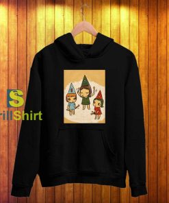 Yoshitomo Nara Three Little Girl Hoodie