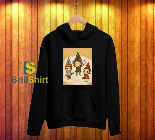 Yoshitomo Nara Three Little Girl Hoodie