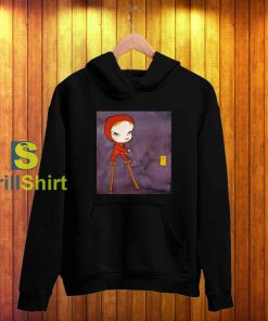 Yoshitomo Nara Walk Alone Expressionless Hoodie