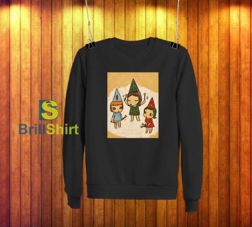 Yoshitomo Nara Three Little Girl Sweatshirt