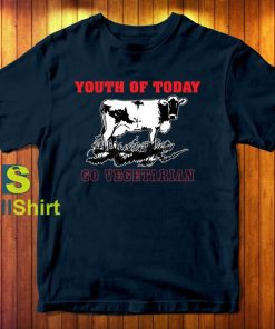 Youth of Today Go Vegetarian Navy T-Shirt