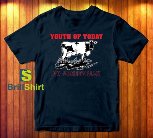 Youth of Today Go Vegetarian Navy T-Shirt