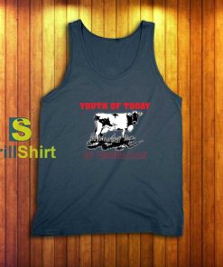 Youth of Today Go Vegetarian Navy Tank Top