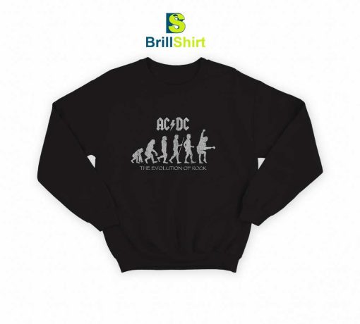 ACDC Evolution Of Rock Black Sweatshirt