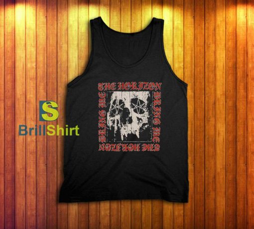 Bring Me The Horizon Metal Logo Skull Tank Top