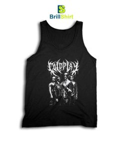 Coldplay Black Metal Tank Top