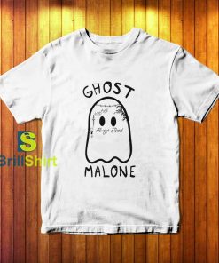 Ghost Malone Funny Halloween T-Shirt