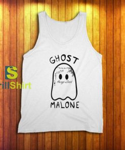 Ghost Malone Funny Halloween Tank Top