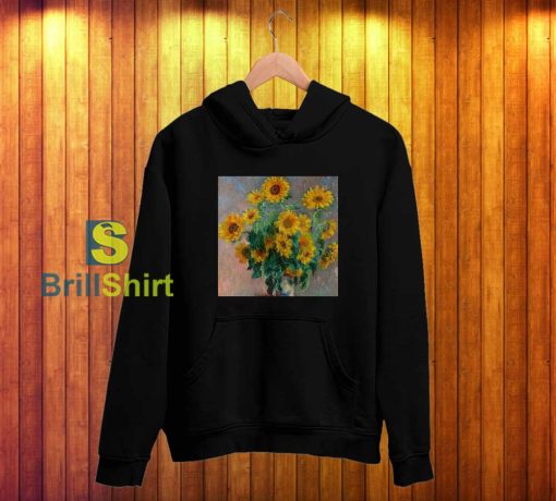 Claude Monet Bouquet of Sunflowers Hoodie