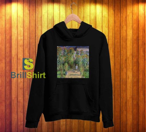 Claude Monet Gardening In The Evening Hoodie