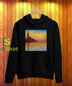 Claude Monet Island Across The Sea Hoodie