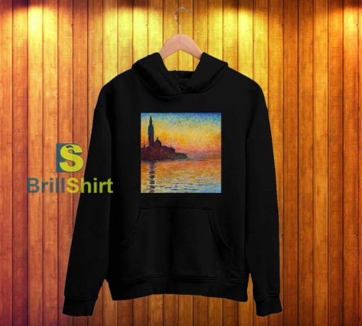 Claude Monet Island Across The Sea Hoodie