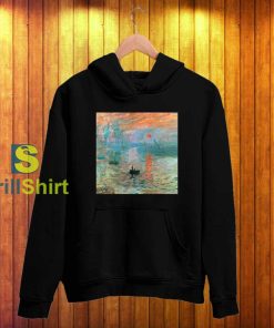 Claude Monet Aesthetic Sunrise Hoodie