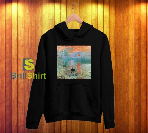 Claude Monet Aesthetic Sunrise Hoodie