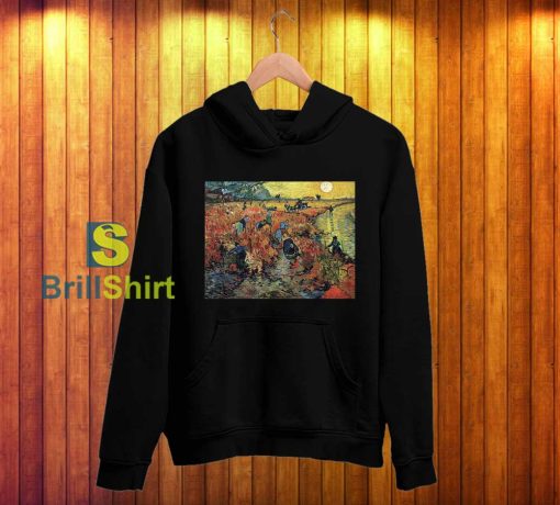 Van Gogh Red Vineyards At Arles Hoodie