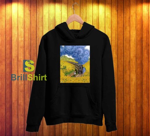 Van Gogh Train Smoke In The Middle Hoodie