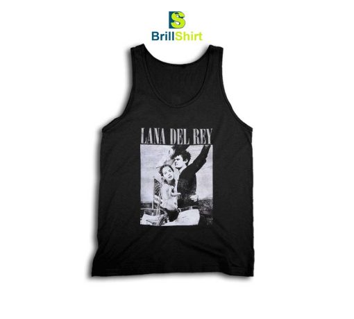 Lana Del Rey Black & White Photo Tank Top