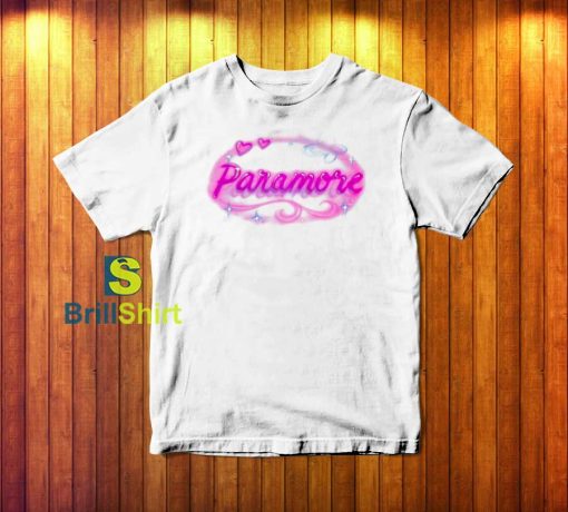 Paramore Printed Graphic Airbrush T-Shirt