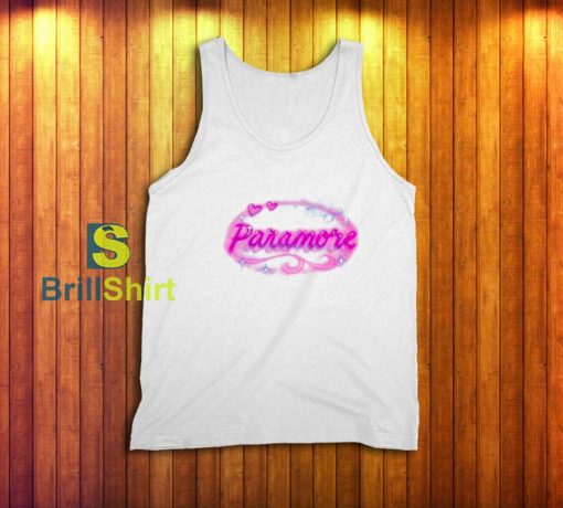 Paramore Printed Graphic Airbrush Tank Top