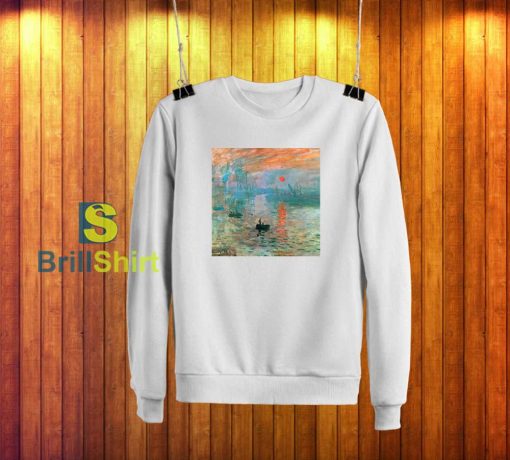 Claude Monet Aesthetic Sunrise Sweatshirt