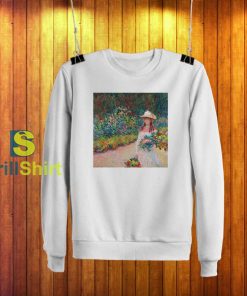 Claude Monet Woman Selling Flowers Sweatshirt