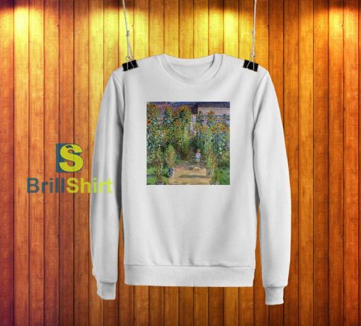 Claude Monet Gardening in Evening Sweatshirt