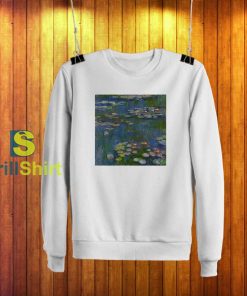 Claude Monet Lotus Flower Sweatshirt