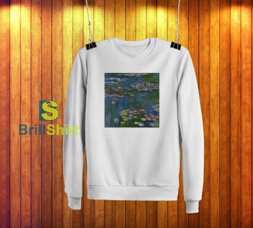 Claude Monet Lotus Flower Sweatshirt